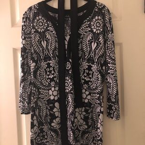 Rafaella M black and white with belt loungewear